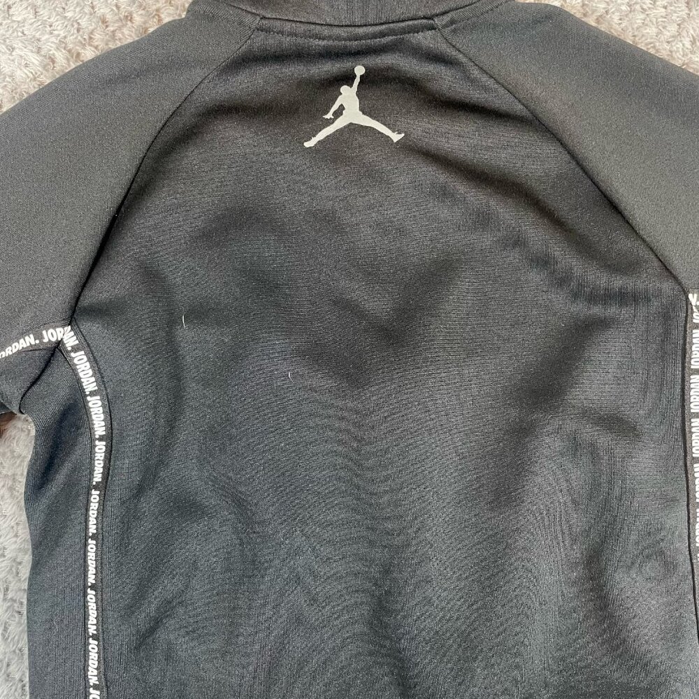 Nike Air Jordan Jumpman Track Suit Jacket Boys M Black White Basketball Sports - Picture 6 of 9